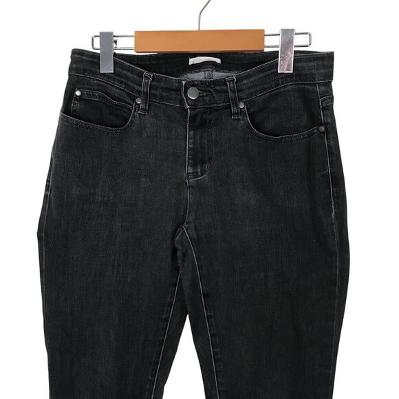 Eileen Fisher Grey Jeans 5 Pocket Zip Up Size 4 - Picture 3 of 8